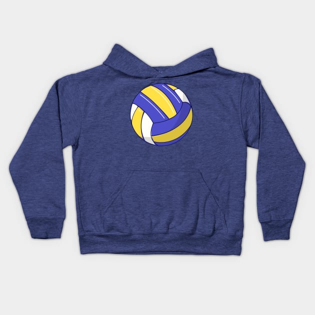 Volleyball Ball Kids Hoodie by MajorCompany